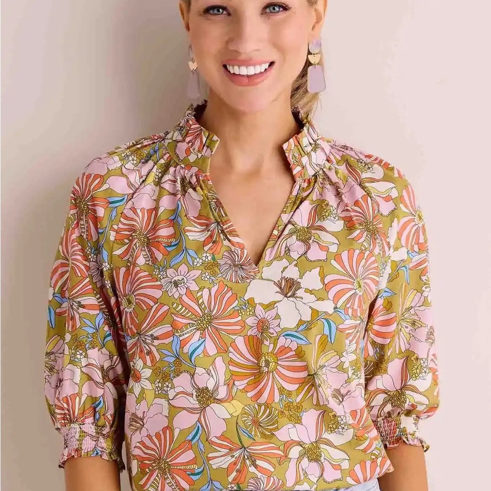Floral Print Blouse - Multicolor